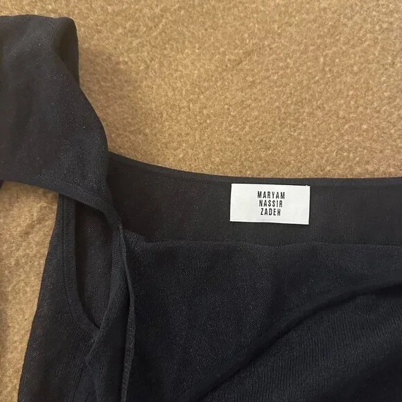 Maryam Nassir Zadeh Ivo top in black - Picture 2 of 5